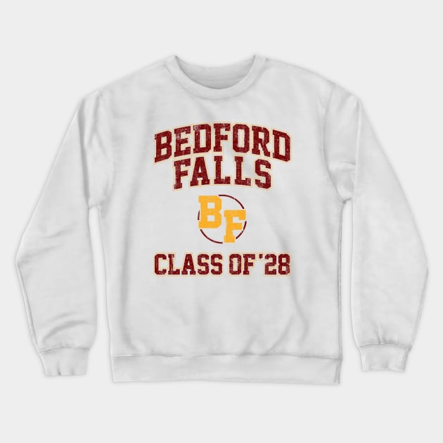 Bedford Falls Class of 24 (Variant) Crewneck Sweatshirt by huckblade